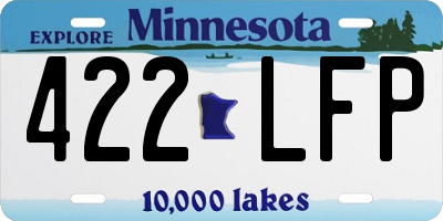 MN license plate 422LFP