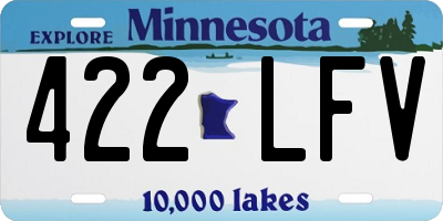 MN license plate 422LFV