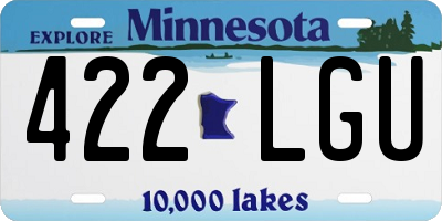 MN license plate 422LGU