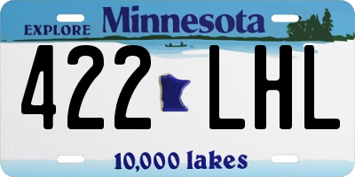 MN license plate 422LHL