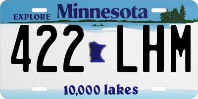 MN license plate 422LHM