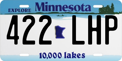MN license plate 422LHP