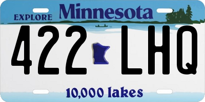 MN license plate 422LHQ