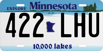 MN license plate 422LHU