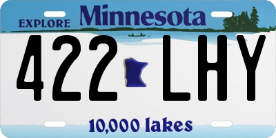 MN license plate 422LHY