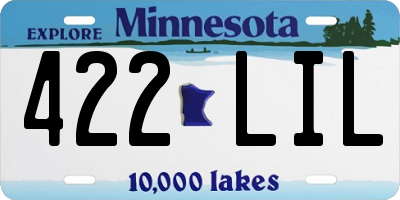 MN license plate 422LIL