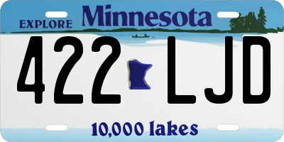 MN license plate 422LJD