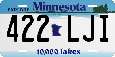 MN license plate 422LJI