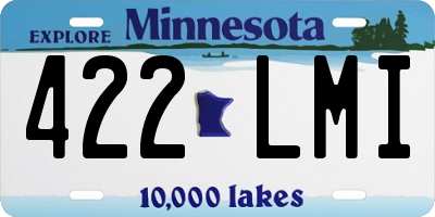 MN license plate 422LMI