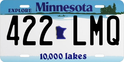MN license plate 422LMQ