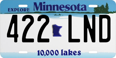 MN license plate 422LND