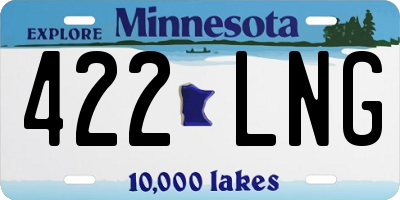 MN license plate 422LNG