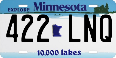 MN license plate 422LNQ