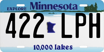 MN license plate 422LPH