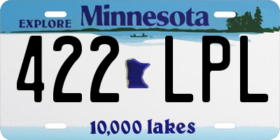 MN license plate 422LPL
