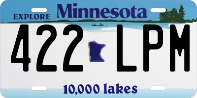 MN license plate 422LPM