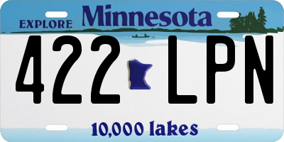 MN license plate 422LPN