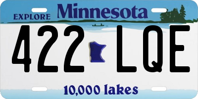 MN license plate 422LQE