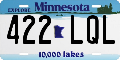 MN license plate 422LQL