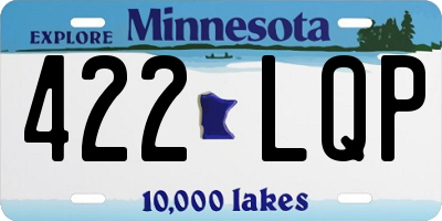 MN license plate 422LQP