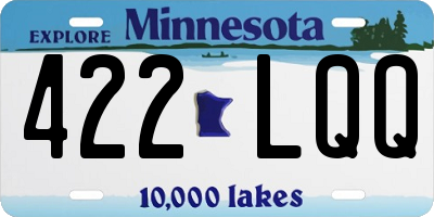 MN license plate 422LQQ