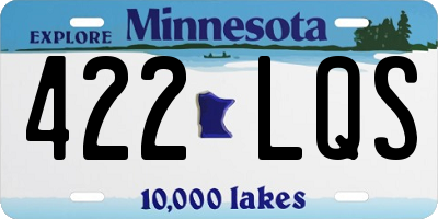 MN license plate 422LQS