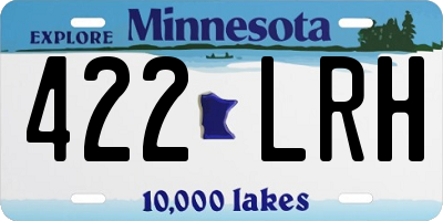 MN license plate 422LRH