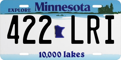 MN license plate 422LRI