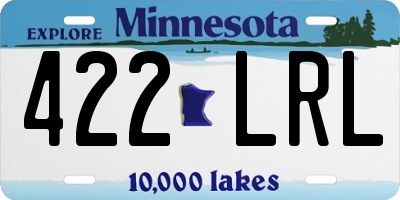 MN license plate 422LRL
