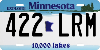 MN license plate 422LRM