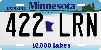MN license plate 422LRN