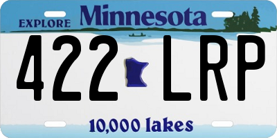 MN license plate 422LRP