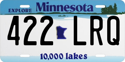 MN license plate 422LRQ
