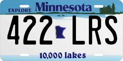 MN license plate 422LRS