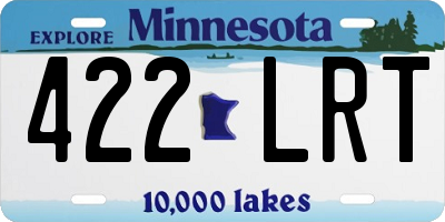 MN license plate 422LRT
