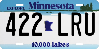MN license plate 422LRU