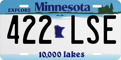 MN license plate 422LSE
