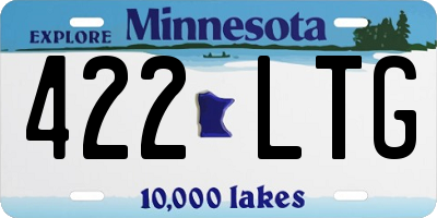 MN license plate 422LTG