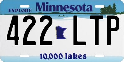 MN license plate 422LTP