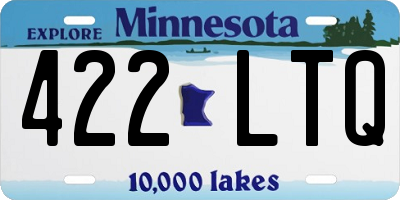 MN license plate 422LTQ