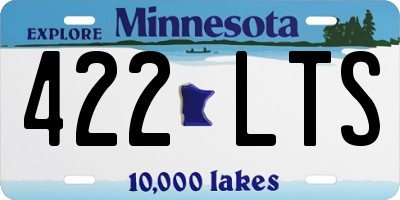 MN license plate 422LTS