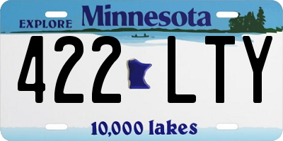 MN license plate 422LTY