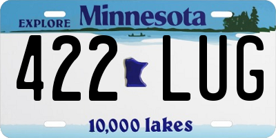 MN license plate 422LUG