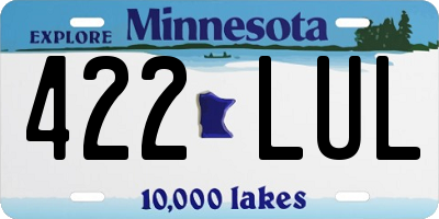 MN license plate 422LUL