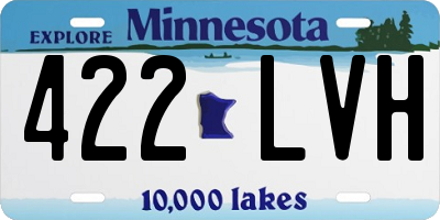 MN license plate 422LVH