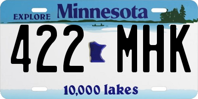 MN license plate 422MHK