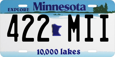 MN license plate 422MII