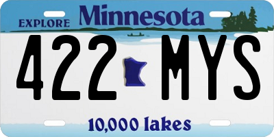 MN license plate 422MYS