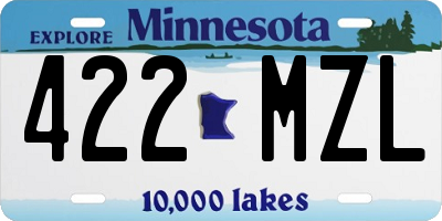 MN license plate 422MZL