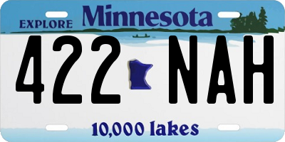 MN license plate 422NAH